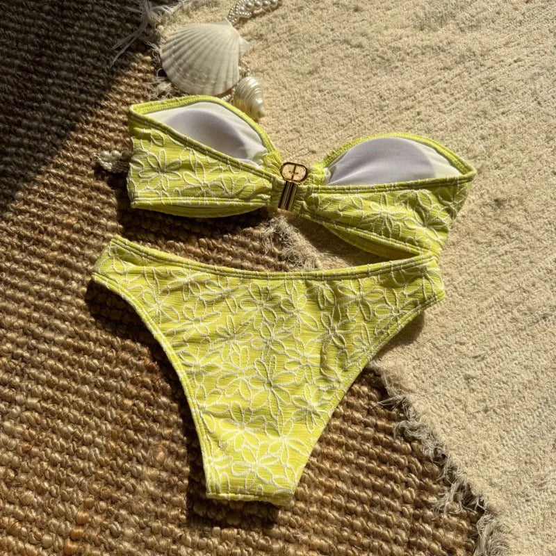 Women Bandeau Wrap Bra Top