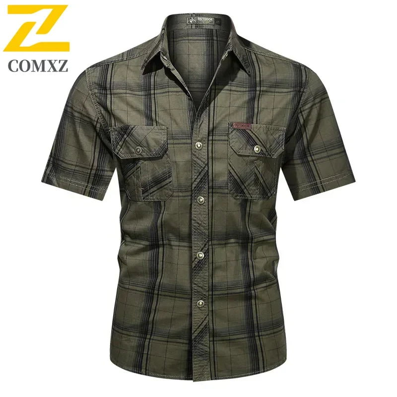 Men Plaid Casual Shirt