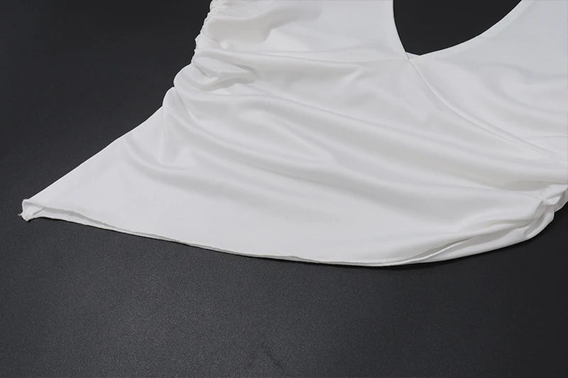 Irregular Backless Halter Camisole Top