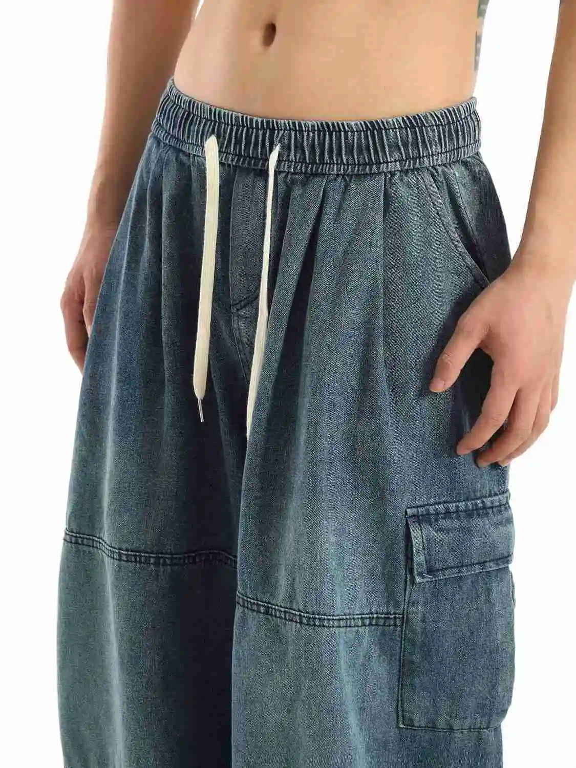 Men Y2K Baggy Cargo Jeans