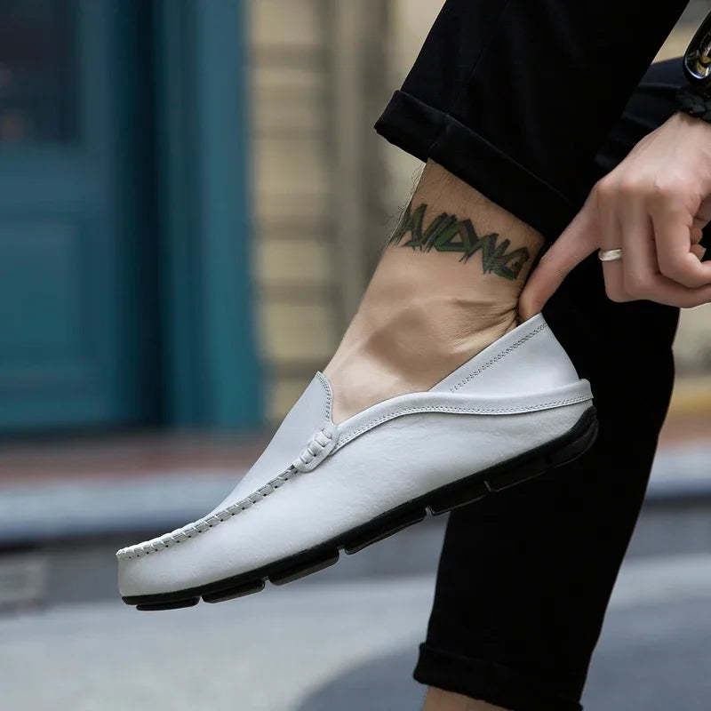 Men Genuine Leather Casual Loafers