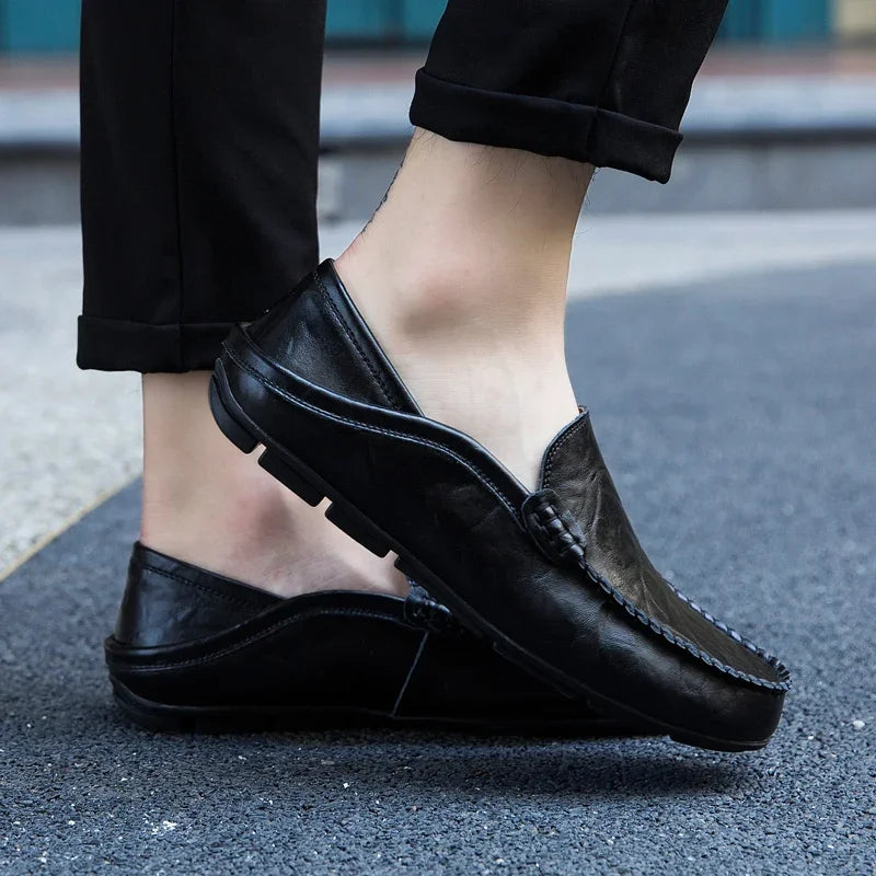 Men Genuine Leather Casual Loafers