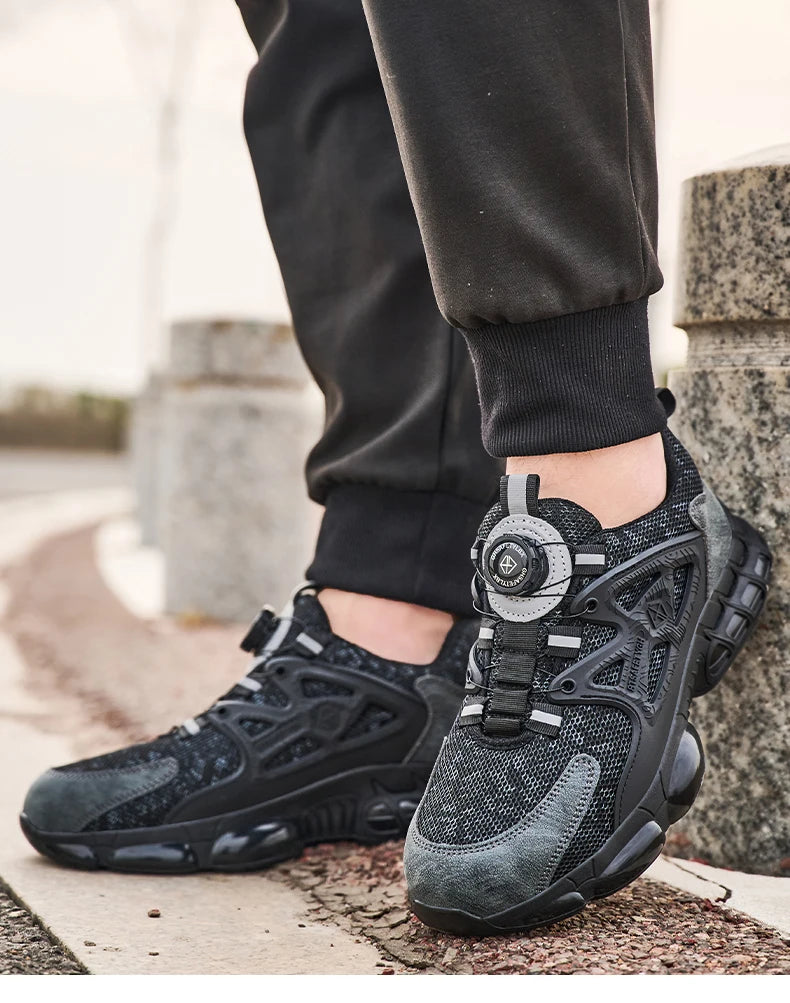 أحذية أمان نسائية برأس فولاذي عاكس