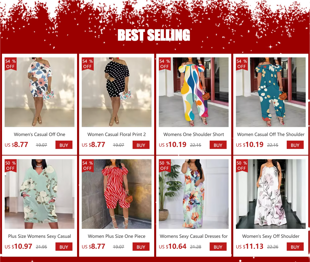 فستان ماكسي نسائي بطباعة ثلاثية الأبعاد