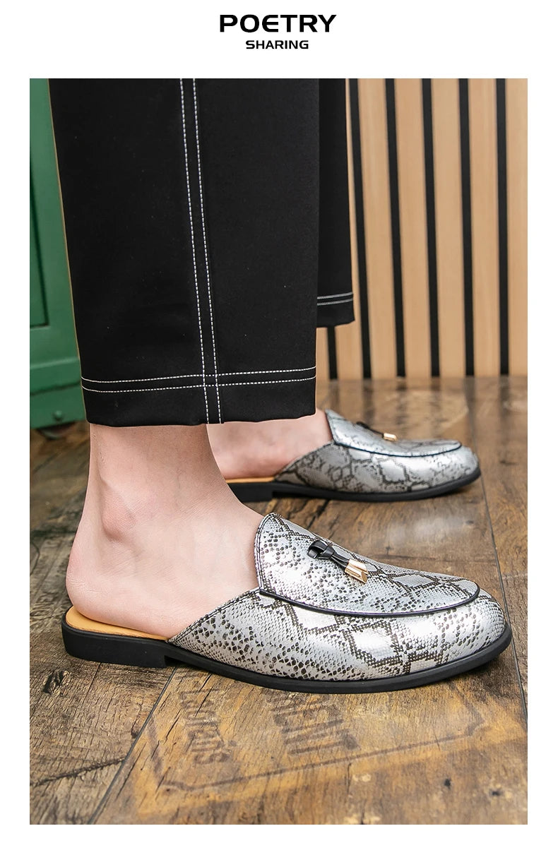 Men Leather Mules
