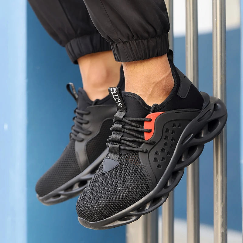 Women Safety Shoes Large Size Steel Toe Sneakers