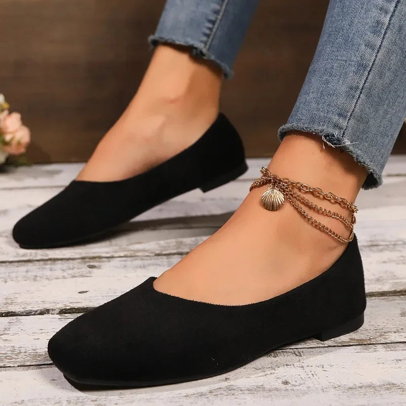 Women’s Square Toe Shallow Casual Ballet Flats