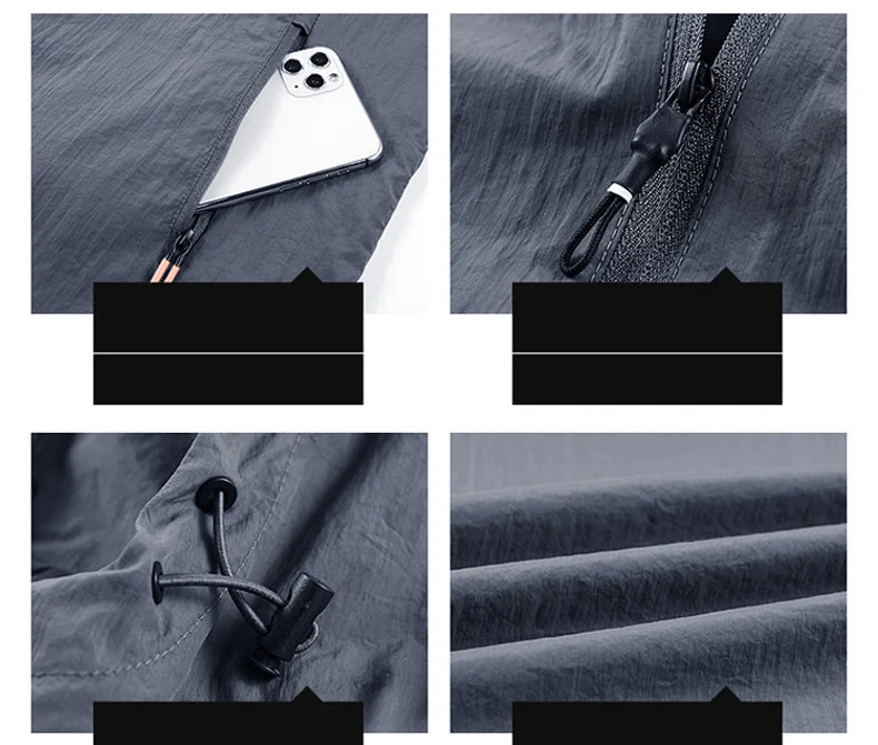 Men Ultra Light Quick Dry Hiking Jacket