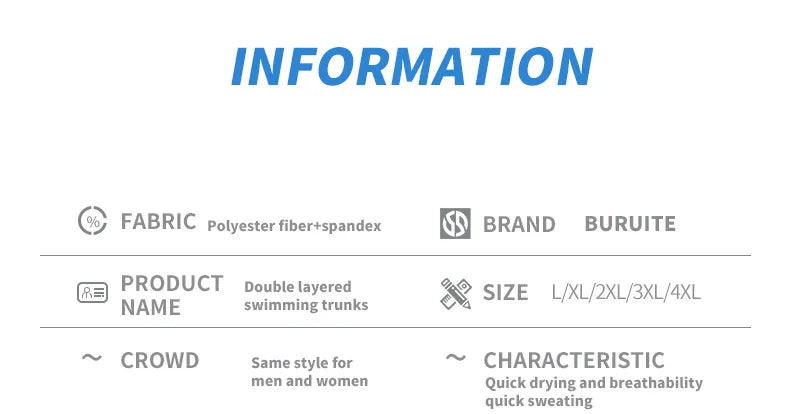 شورت سباحة فضفاض للرجال