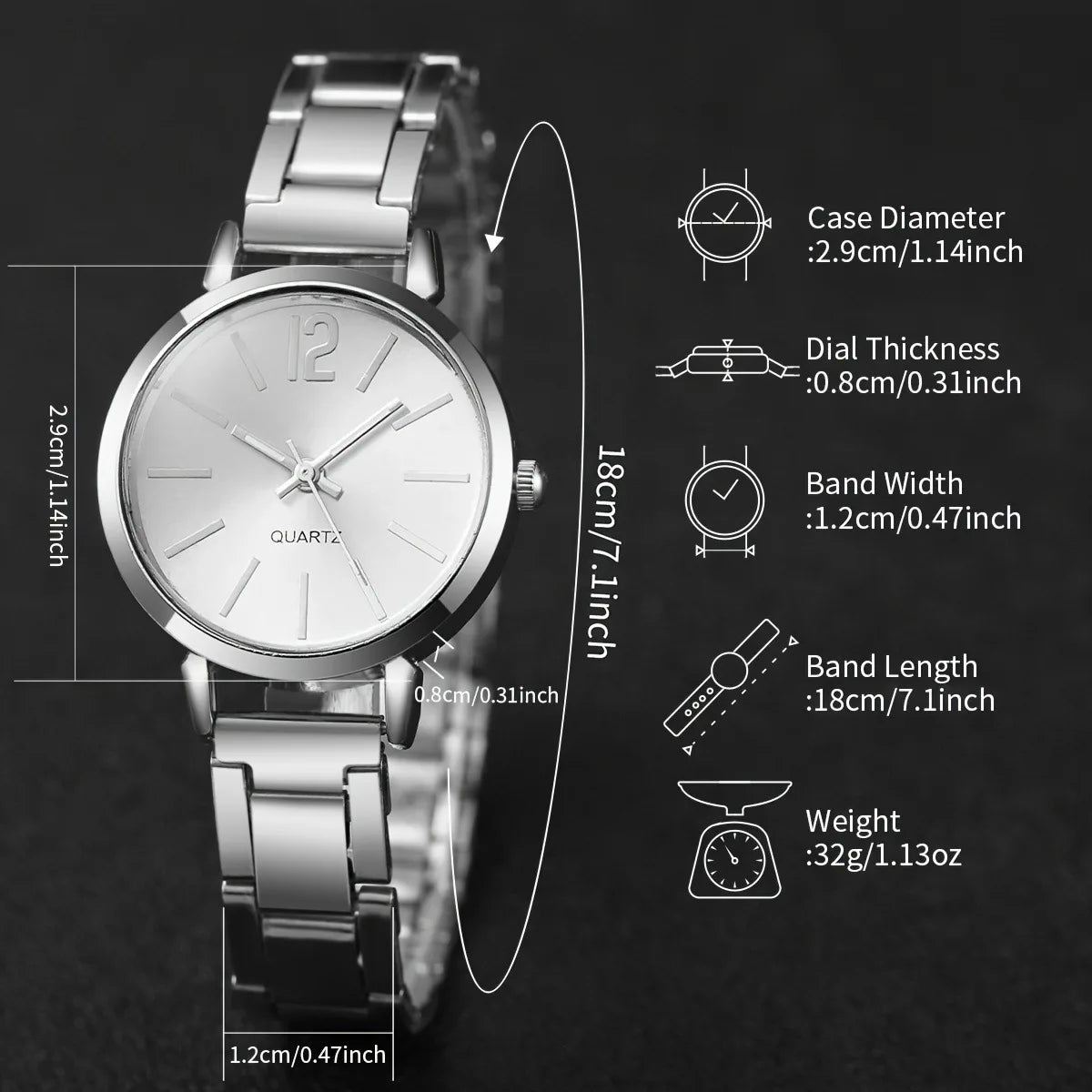 Luna Gold Bracelet Watch
