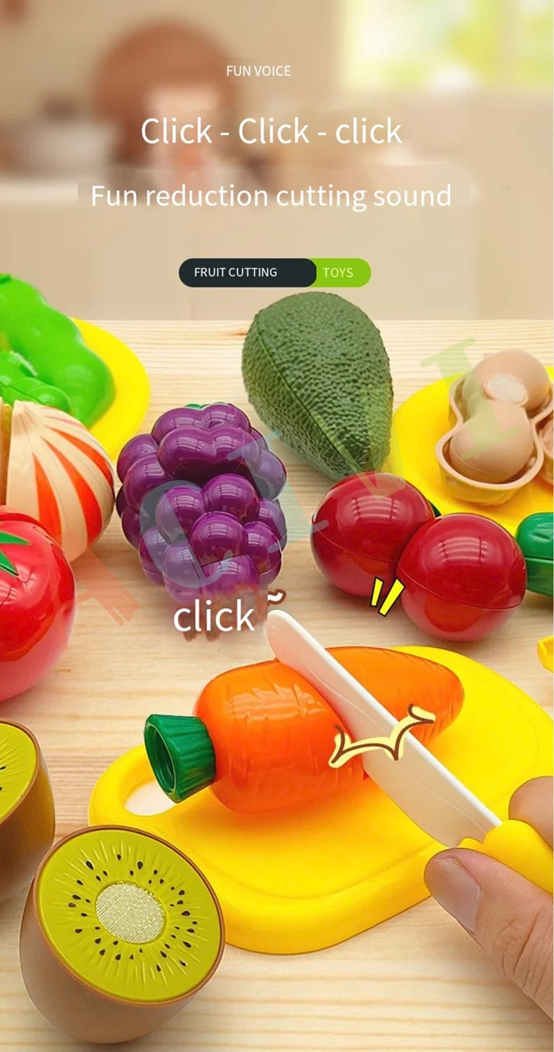 Kids Pretend Play Kitchen Food Set