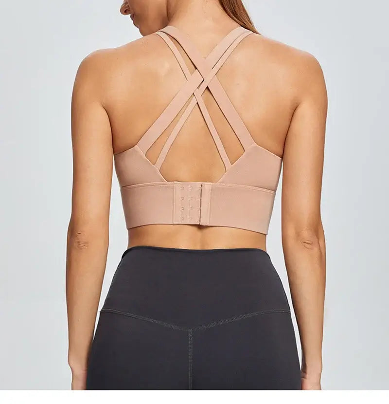 حمالة صدر رياضية نسائية بظهر متقاطع مقاس كبير