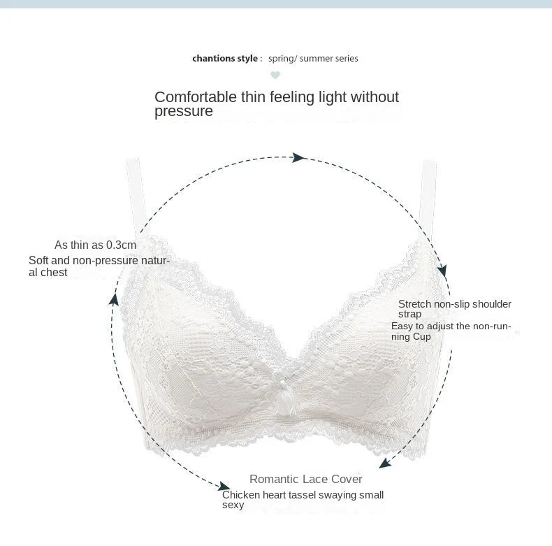 Women Vintage Lift Bra Set