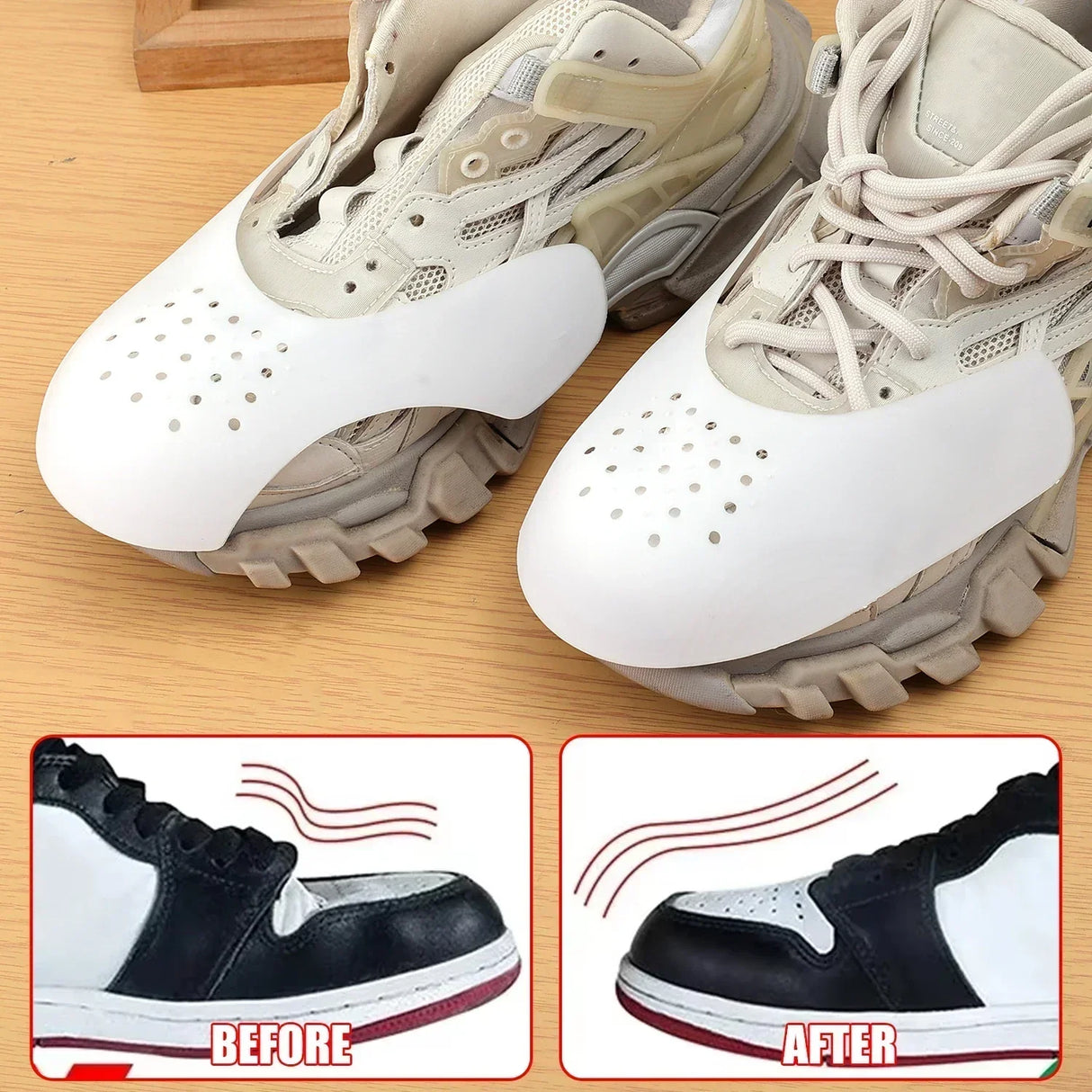 واقيات أصابع الأحذية النسائية المضادة للتجاعيد