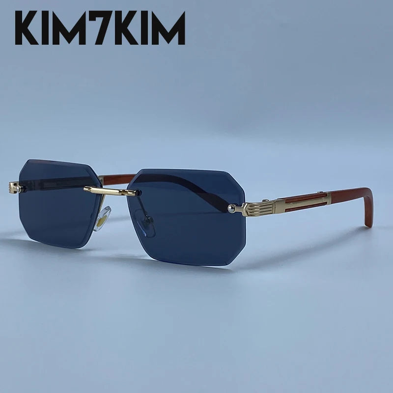 Elite Rimless Rectangle Sunglasses