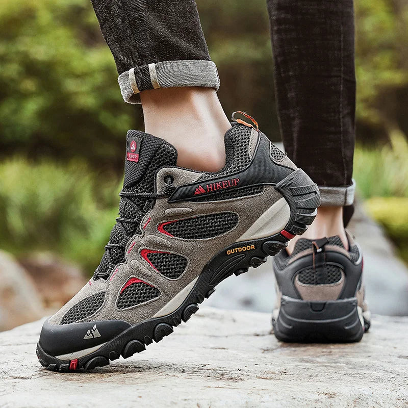أحذية المشي لمسافات طويلة الخارجية القابلة للتنفس للرجال
