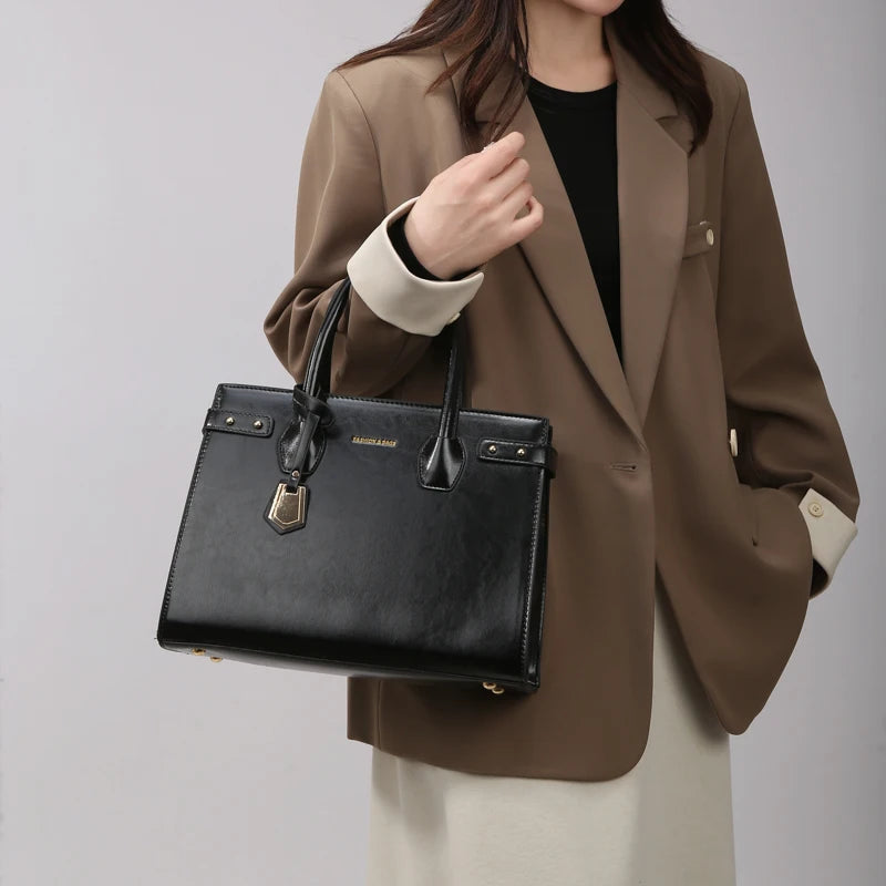 Soft Leather Tote Bag