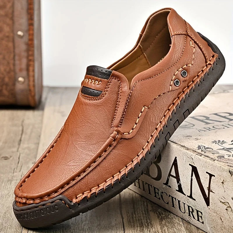 Men Comfortable Leather Business Loafers