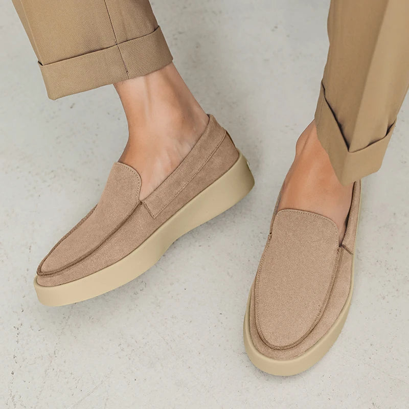 Men Suede Lightweight Driving Loafers