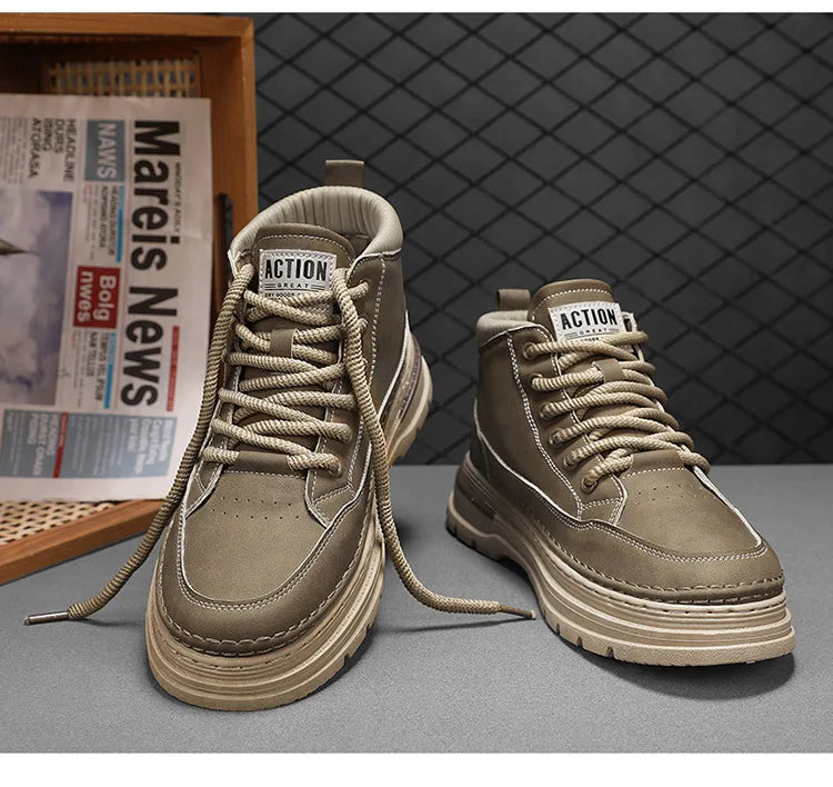 Fashion High-Top Casual Men’s Boots