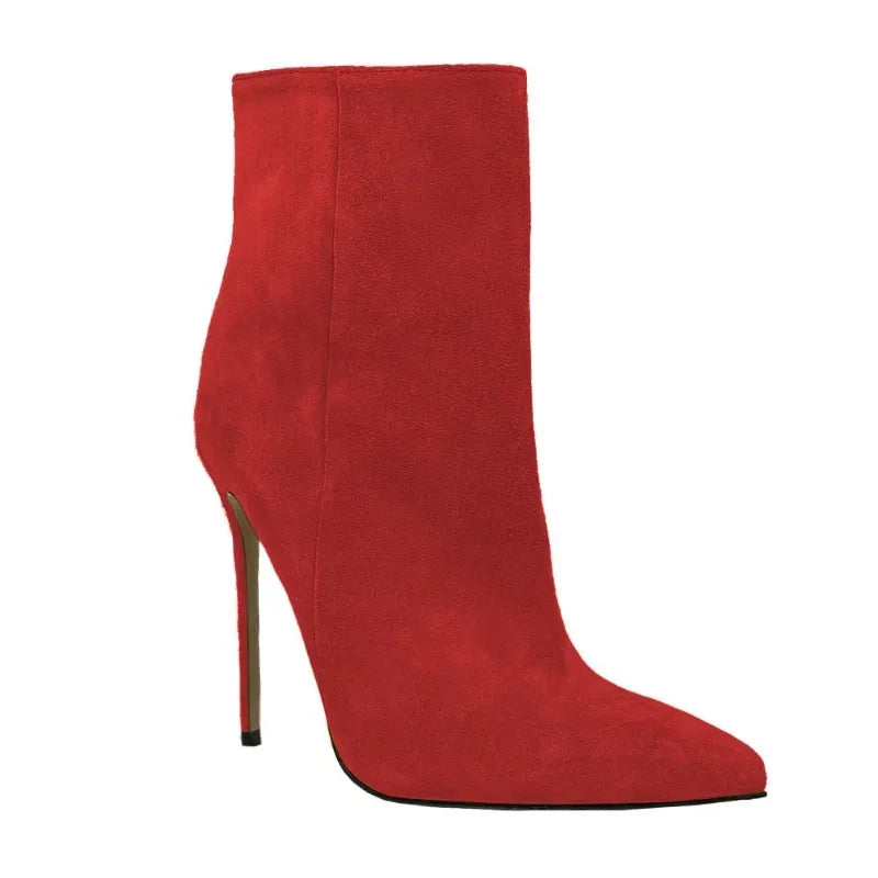Suede Stiletto Boots