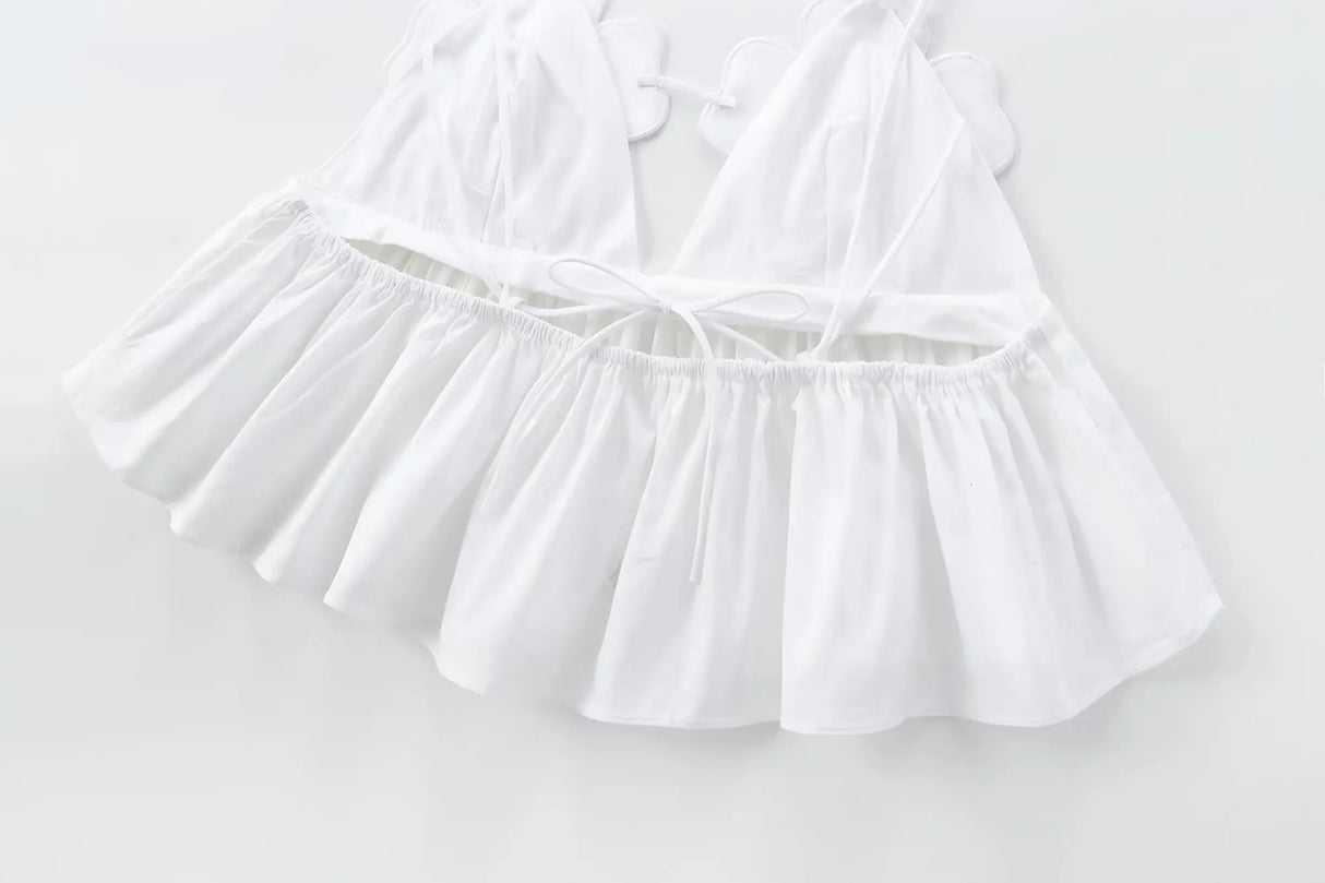 Rhinestone Backless Cami