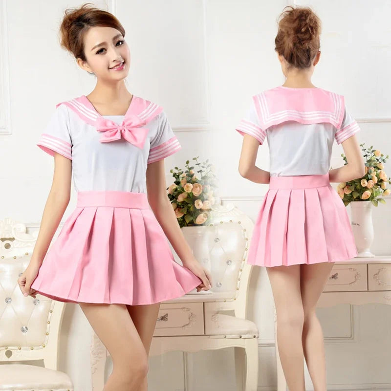 Japanese JK Sailor Schoolgirl Cosplay Uniform