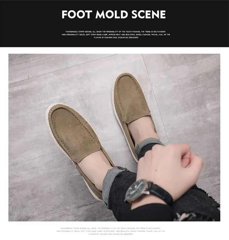 Men’s Suede Loafers Casual Flats