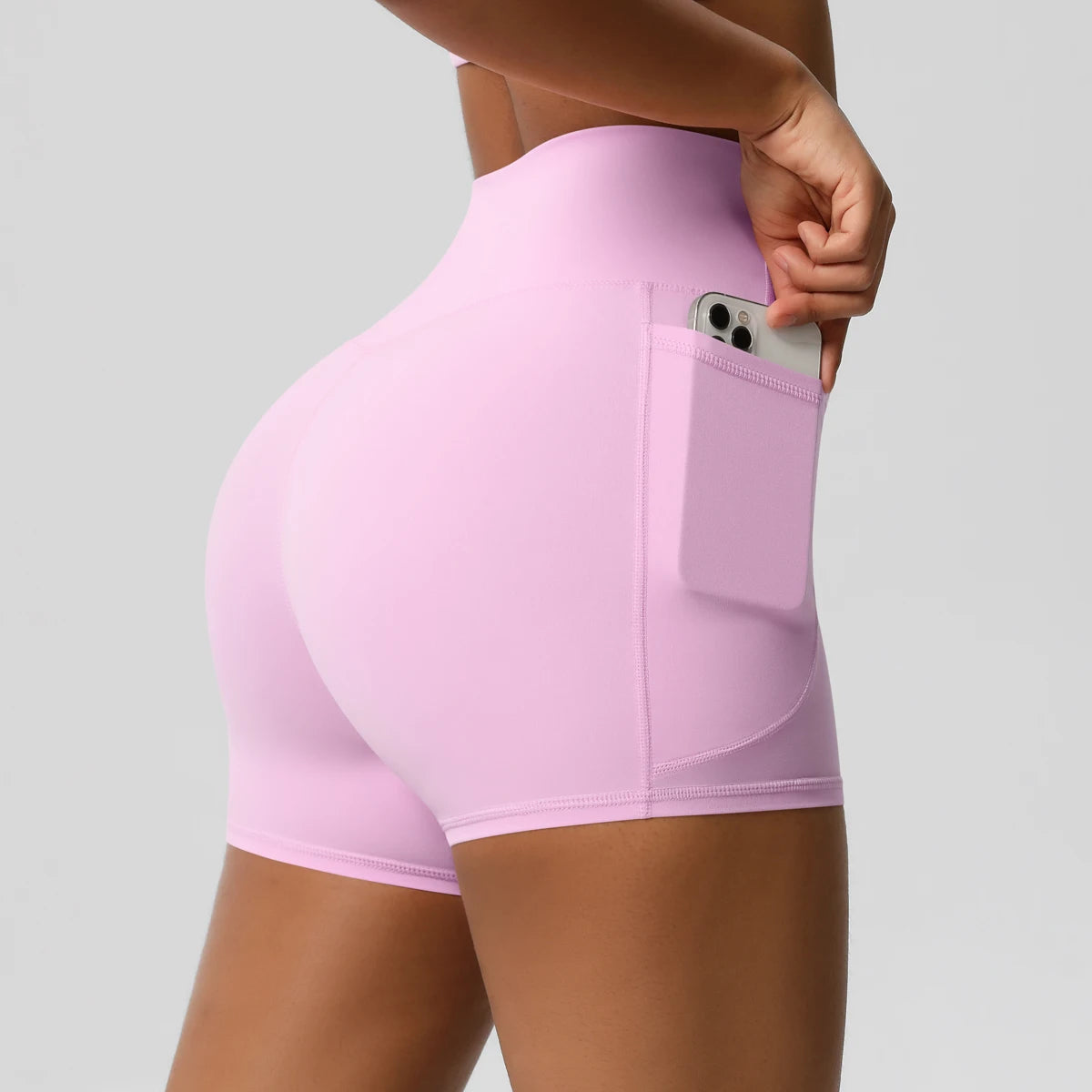 Women's Pocketed Fitness Yoga Shorts