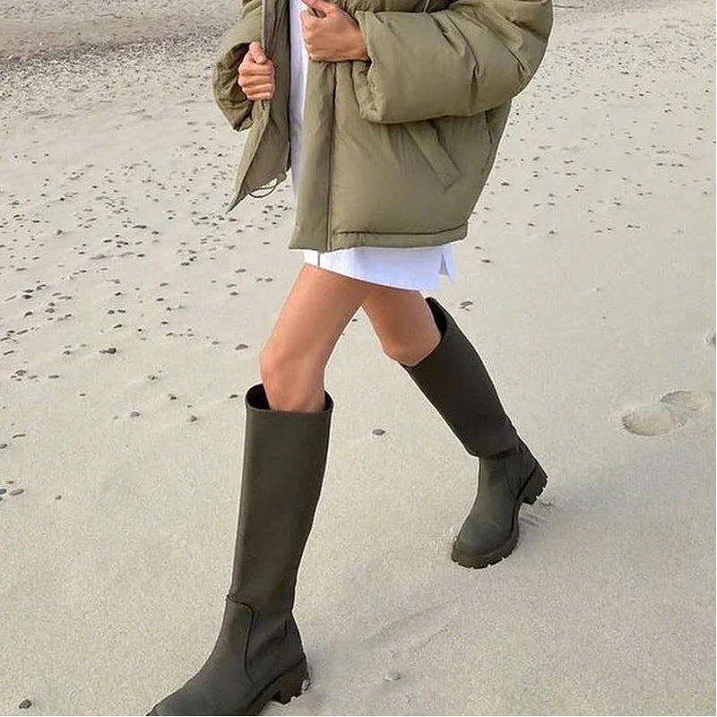 Women Punk Boots – 2025 Knee-High