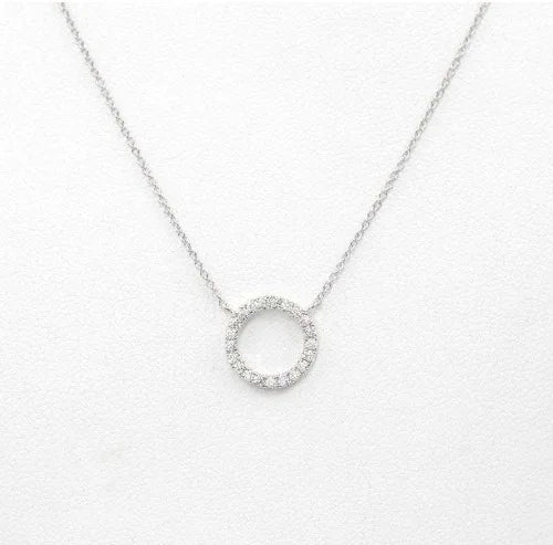 Women’s Golden Crystal Circle Necklace
