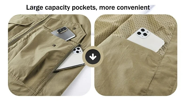 جاكيت صيفي رجالي بمقاسات كبيرة 2025