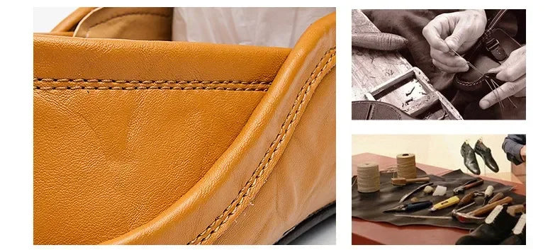 Men Genuine Leather Casual Loafers