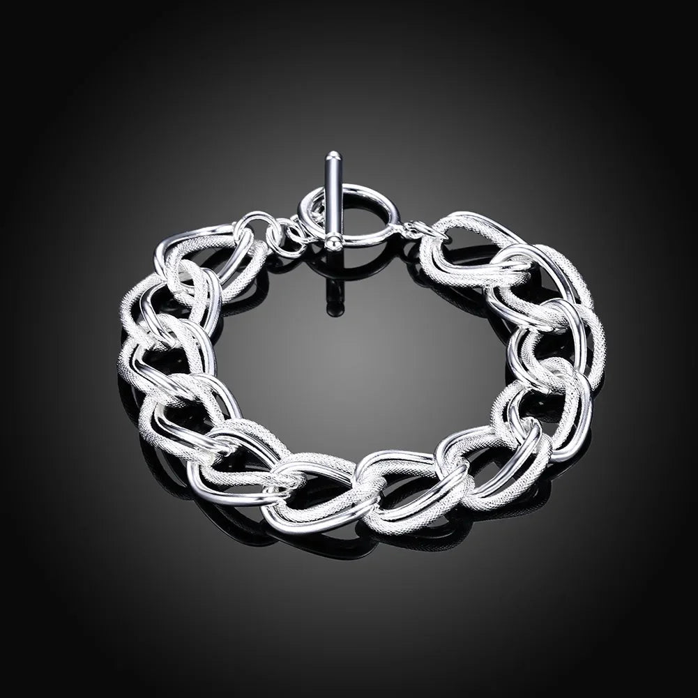 925 Sterling Silver Chain Bracelet
