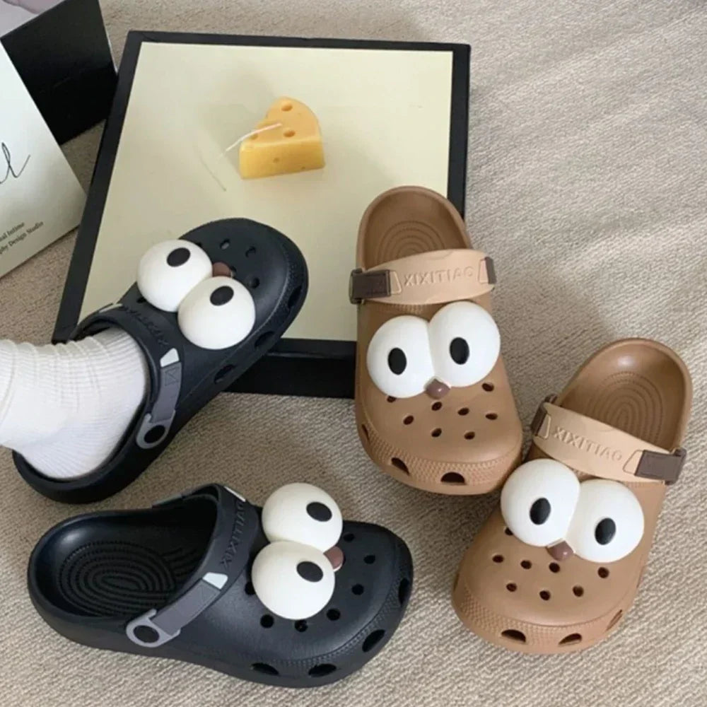 Women Funny Eye Shoe Charms Cute Accessories