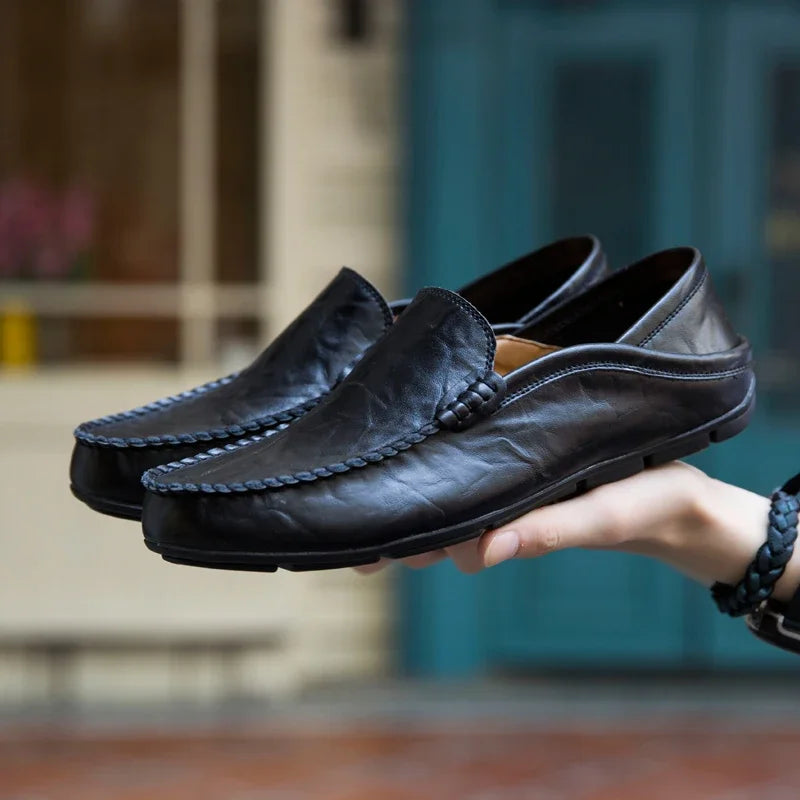 Men Genuine Leather Casual Loafers