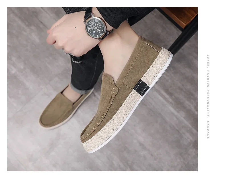 Men’s Suede Loafers Casual Flats