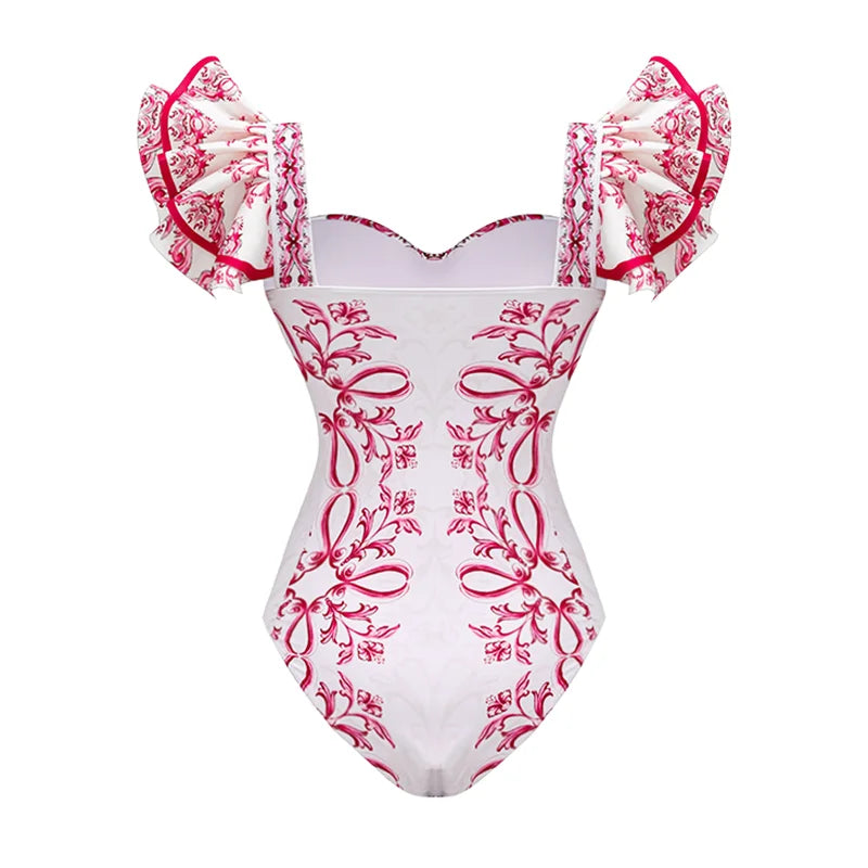 Vintage Print One Piece