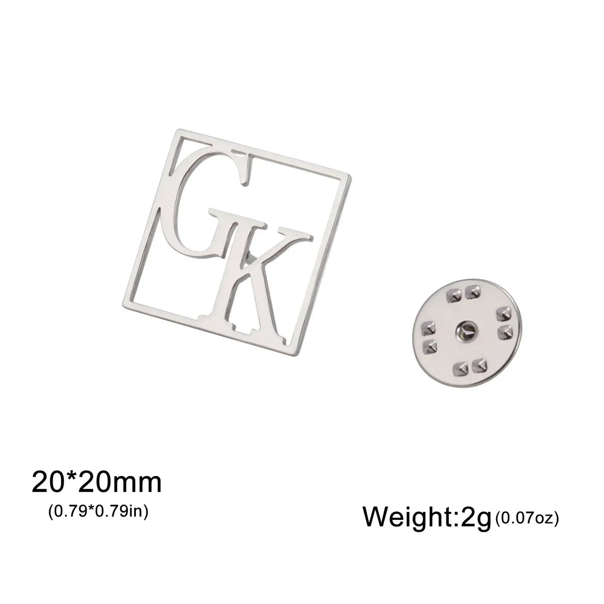 Skyrim Custom Initials Brooch Stainless