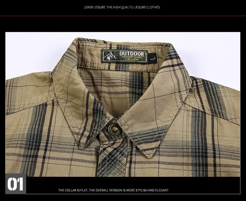 Men Plaid Casual Shirt