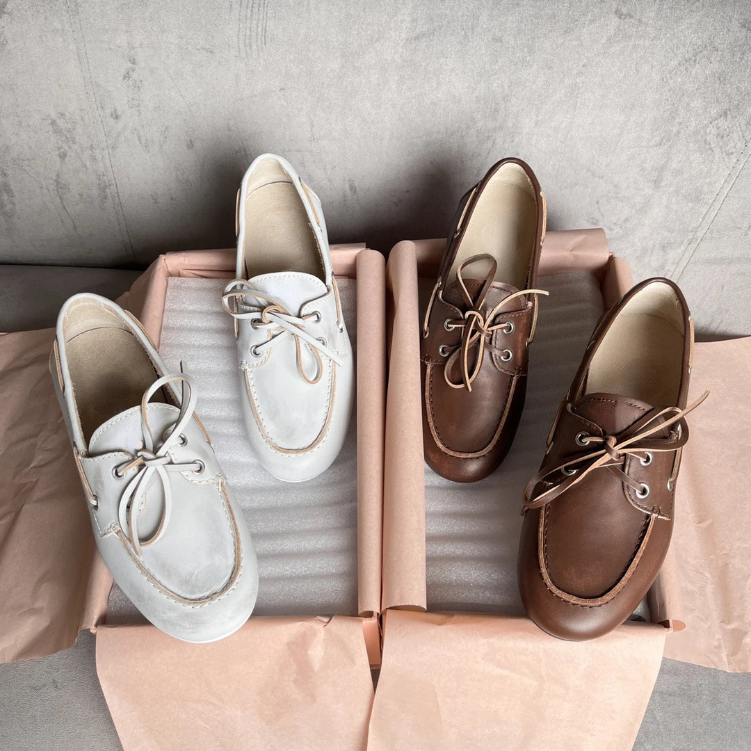 Soft Leather Slip-On Flats – Casual Women’s 2025