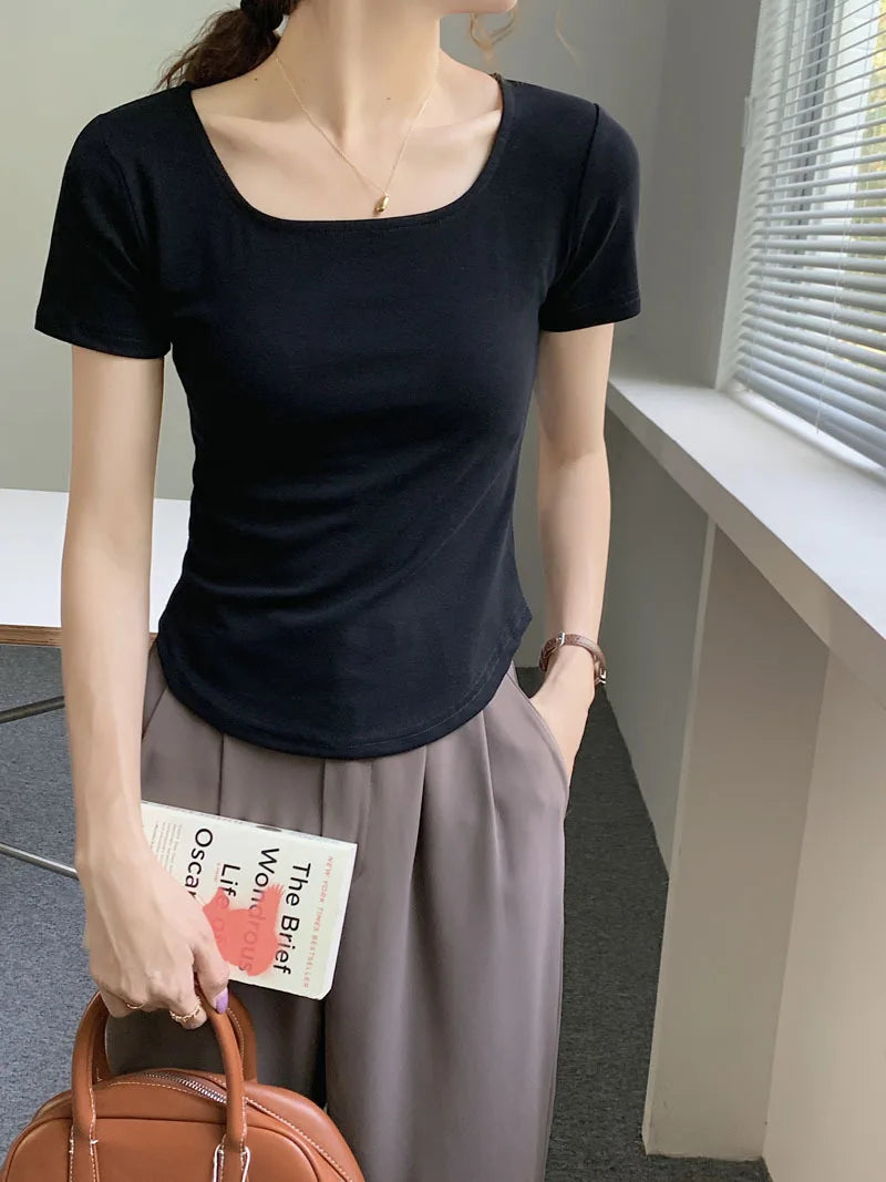 Women Chinese Buckle Tee