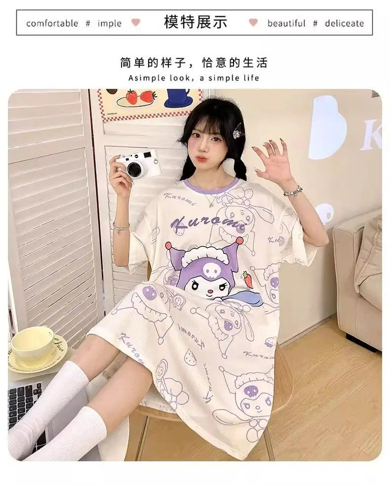 Sanrio Kuromi Cute Pajamas Cosplay Costume