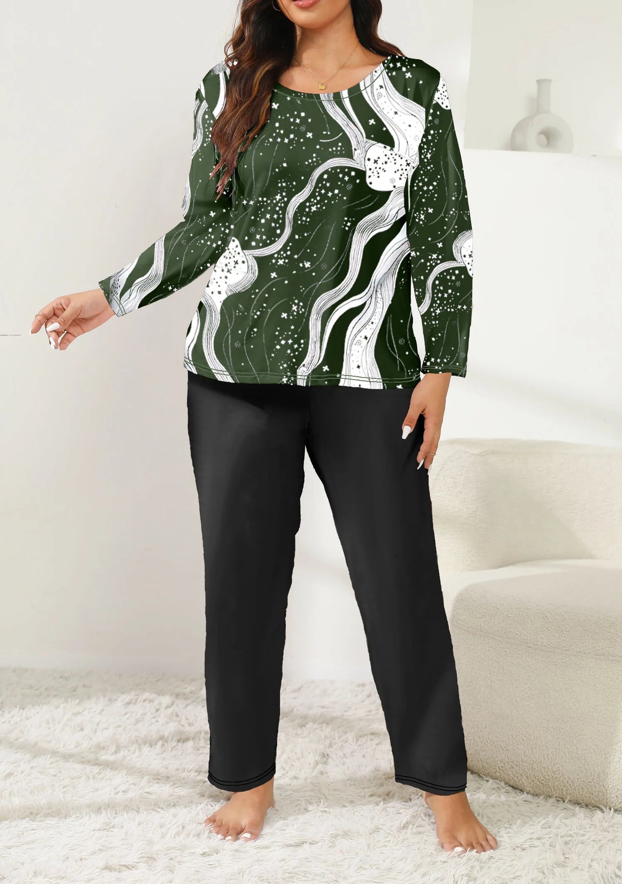 Women's Plus Size Pajama Top – Casual Comfort