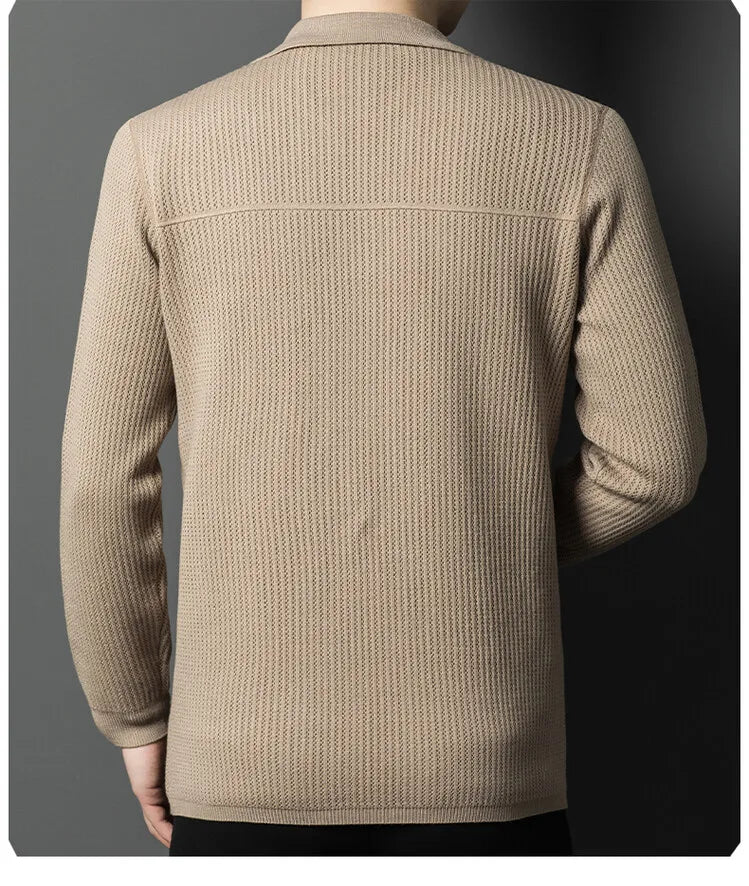 Men V-Neck Cardigan Sweater