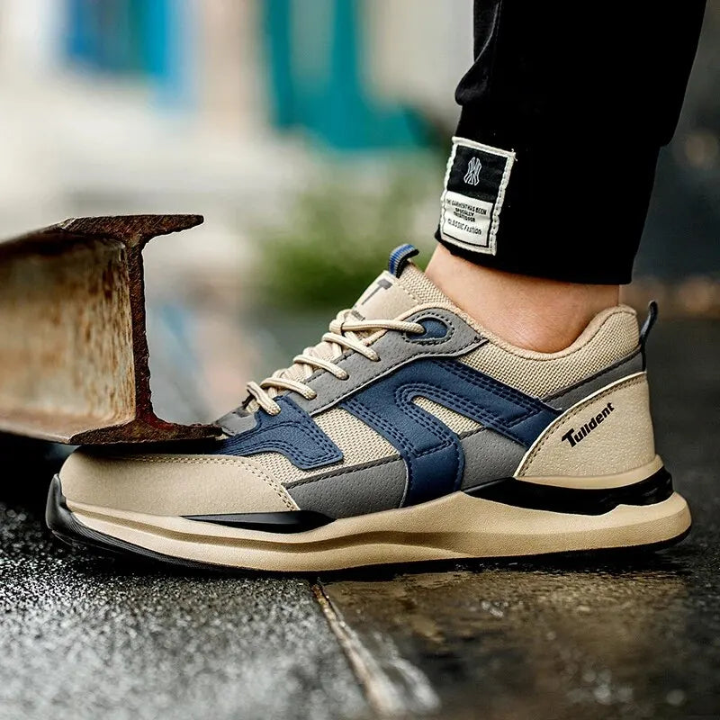 أحذية رياضية رجالية للعمل بمقدمة فولاذية غير قابلة للتدمير