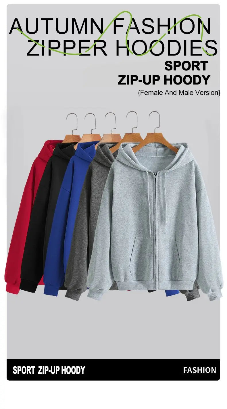 Women's Oversized Zip-Up Hoodie