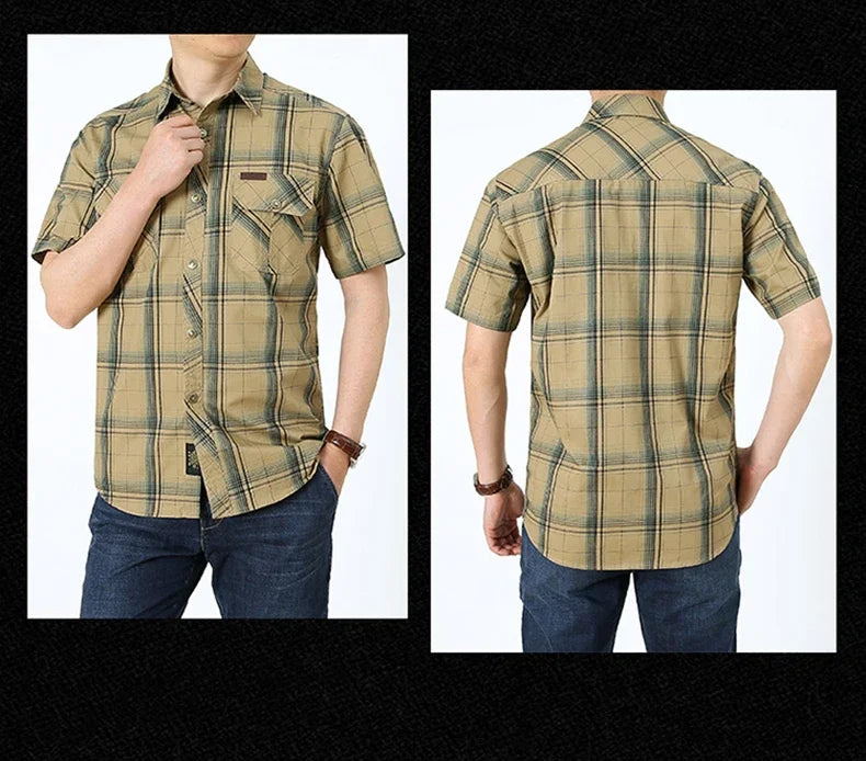 Men Plaid Casual Shirt