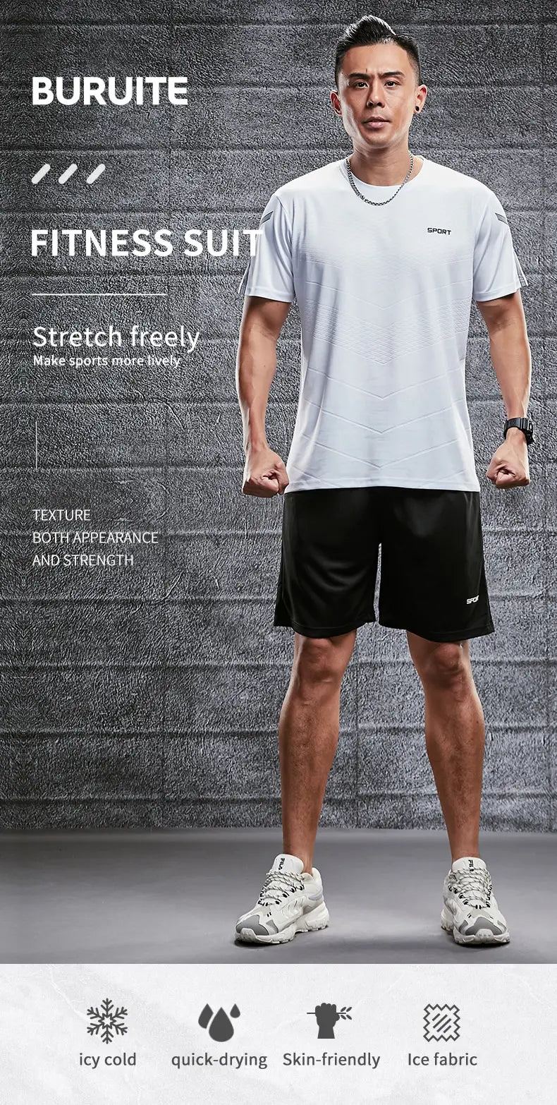Men Quick-Dry Summer Sports Set