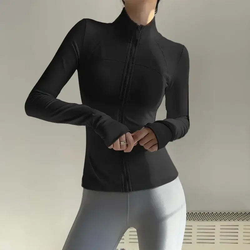 Women Long Sleeve Yoga Jacket